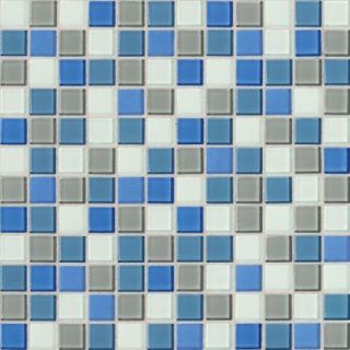 Daltile Isis Polo Blend 12 in. x 12 in. x 3 mm Glass Mesh Mounted Mosaic Wall Tile IS3011MS1P