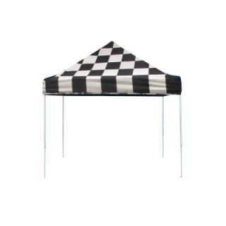 ShelterLogic Pro Series 10 ft. x 10 ft. Checkered Flag Straight Leg Pop Up Canopy 22565