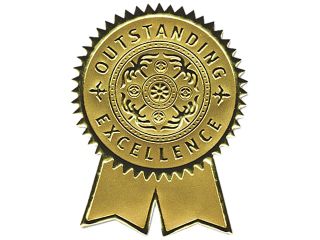 Southworth S1 Gold Foil Certificate Seals, Excellence, 12/Pack