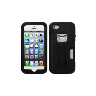 ASMYNA Black Hard/ Soft Cover ID Case Beer Opener for Apple® iPhone 5