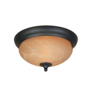 Designers Fountain Cairo Collection 2 Light Ceiling Burnished Bronze Flush Mounts HC1006