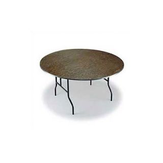 Midwest Folding Round Banquet Table with Plywood Top