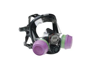 North by Honeywell Small Black Silicone Full Face 7600 Series Facepiece With Speaking Diaphragm