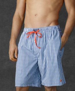 Polo Ralph Lauren Mens Plaid Woven Sleep Shorts
