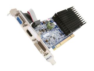 PNY GeForce 8400 GS DirectX 10 VCG84512D3SPPB 512MB 64 Bit DDR3 PCI HDCP Ready Low Profile Video Card