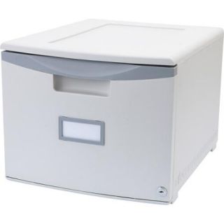 Storex Single Drawer Mini File Cabinet with Lock, Legal/Letter