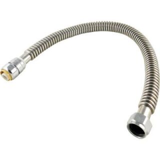 SharkBite 3/4 in. Push to Connect x 1 in. FIP x 24 in. Corrugated Stainless Steel Water Softener Connector SS3086FLEX24LF