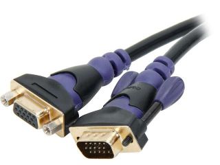 Belkin F2N025 10 GLD 10 ft. Gold Series VGA/SVGA Monitor Extension Cable