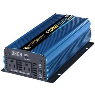 Power Bright 12 Volt DC to AC 1100 Watt Power Inverter PW1100 12