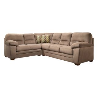 Bristol Cobblestone Microsuede 2 piece Sectional  