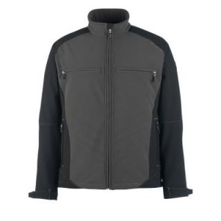 MASCOT Men's X Large Two Tone Dark Grey/Black 100% Polyester Dresden Softshell Jacket 120021491809
