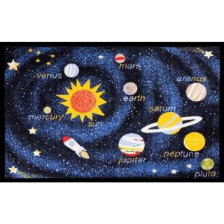 Concord Global Trading Fun Time Outer Space Navy 4 ft. 5 in. x 6 ft. 1 in. Area Rug 08535