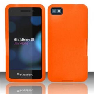 Insten Orange Silicone Soft Skin Case Cover For Blackberry 10