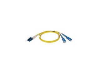 Coboc CY OS1 SC/SC 2 6.56 ft. Yellow Singlemode 9/125 Duplex LSZH Fiber Patch Cable SC   SC,M M