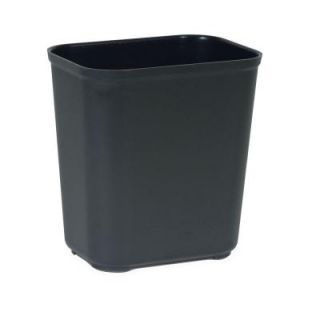 Rubbermaid Commercial Products 7 Gal. Black Rectangular Fire Resistant Trash Can FG254300BLA