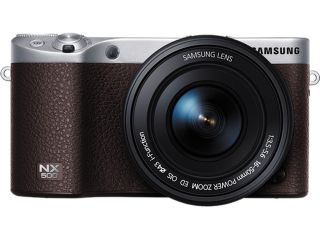 SAMSUNG NX500 EV NX500ZBMJUS Brown 28.2 MP 3.0" 1036K Touch LCD Interchangable Lens Camera with 16 50mm Power Zoom Lens and Flash