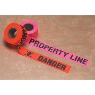 Presco Products Co Flagging Tape, Pink Glo CUPGBK51 188