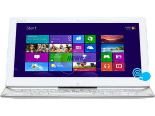 SONY VAIO Duo 13 Intel Core i5 4GB 128GB SSD 13.3" FHD Touchscreen 2 in 1 Ultrabook/Tablet (SVD13213CXW)   Carbon White