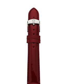 Michele Scarlet Patent Leather Watch Strap