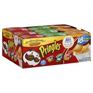 Pringles Snack Stacks Potato Crisps, Variety Pack, 18   0.74 oz tubs