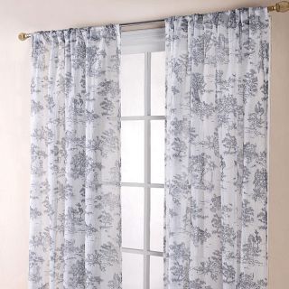 Toile Black/ White 84 inch Sheer Curtain Panels   Shopping