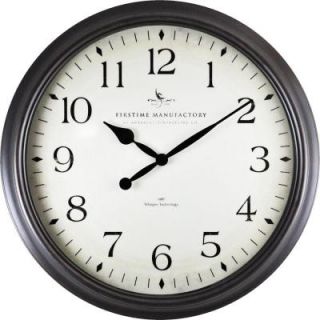 FirsTime Round 20 in. x 20 in. Wall Clock 50002