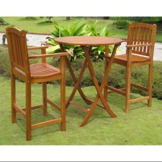 3 Pc Bistro Bar Set