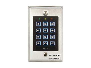 SECURITRON DK12 WCC WBB Access Control Keypad, DK 12, Weathr Rsist