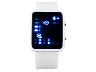 Waterproof Unisex Silicone Digital LED Sports Binary Date Wrist Watch Women Mens Kids Gifts