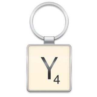Scrabble Letter Tile Key Ring Letter Y