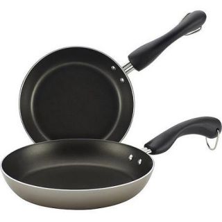Farberware(r) Inside/Outside Nonstick Twin Pack 7 1/4 Inch & 9 Inch Skillet Set, Champagne