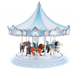 Mr. Christmas 16 Frosted Carousel with Music and Animation —
