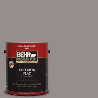 BEHR Premium Plus 1 gal. #BNC 10 Gourmet Mushroom Flat Exterior Paint 440001