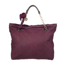 Lanvin Purple Amalia Quilted Leather Tote Bag  ™ Shopping