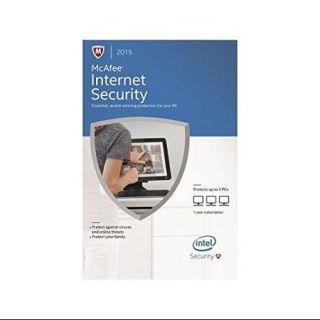 Mcafee Internet Security 2015   Box Pack   3 Pc   Internet Security   1 Year Retail   Pc   English (mis15ebf3raa)