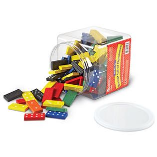Learning Resources DOUBLE SIX DOMINOES IN BUCKET   Toys & Games