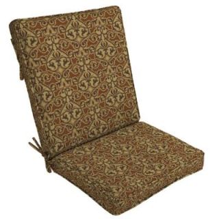Hampton Bay Cayenne Tan Solid Quick Dry Outdoor Chair Cushion ND01212A 9D5