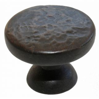 GlideRite 1.25 inch Oil Rubbed Bronze Round Hammered Finish Cabinet