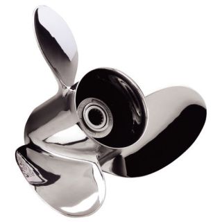 Stiletto 3 Blade Propeller Pressed Rubber Hub / Stainless Steel 13.25 dia x 15 pitch Right Hand 31437