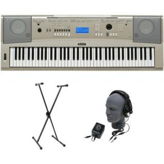 Yamaha YPG 235 76 Key Premium Portable Keyboard Package with Headphones, Stand and Power Supply