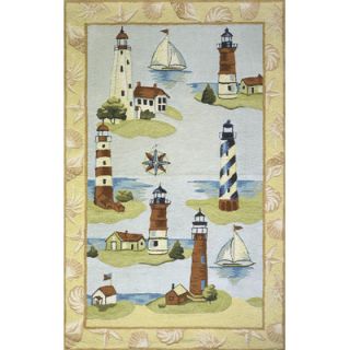 Momeni Coastal Assorted Lighthouse Novelty Rug
