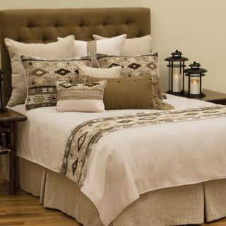 Wooded River Mountain Storm Coverlet