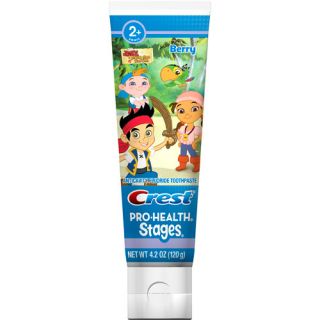 Crest Pro Health Stages Kids Toothpaste featuring Disney Jake and the Never Land Pirates with Disney MagicTimer App by Oral B, 4.2 oz