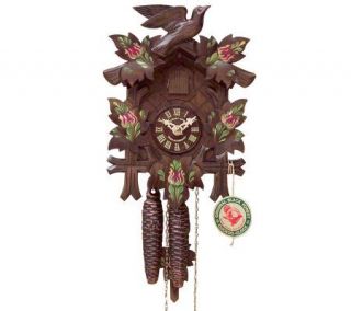 Hubert Herr Handcarved Red Roses Cuckoo Clock   H05751 —