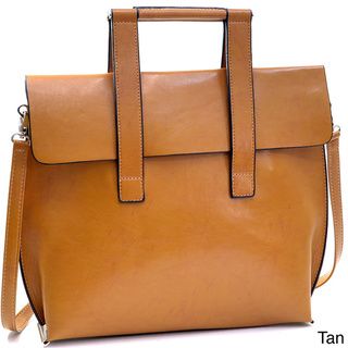 Dasein Professional Briefcase Style Faux Leather Satchel Bag