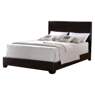 Jarad Faux Leather Bed   Brown (Twin)