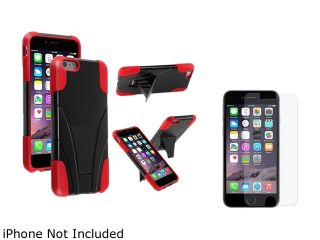 1X T Stand Cover Case compatible with Apple iPhone 6 Plus 5.5, Black/Red Note: Only compatible with Apple iPhone 6 Plus Give your device an extra edge by using this product