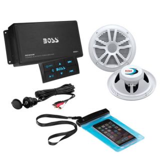 Boss Audio ASK904B.64 Bluetooth Amplifier With Two Speakers 898364