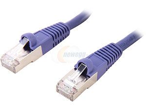Coboc CY CAT7 100 Purple 100 ft. Cat 7 Purple Color Network Ethernet Cable
