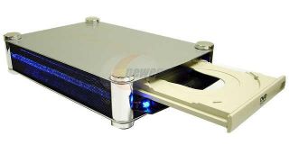 PPA Int'l ME 380U2 Metal 5.25" USB2.0 Silver External Case With Light Bar